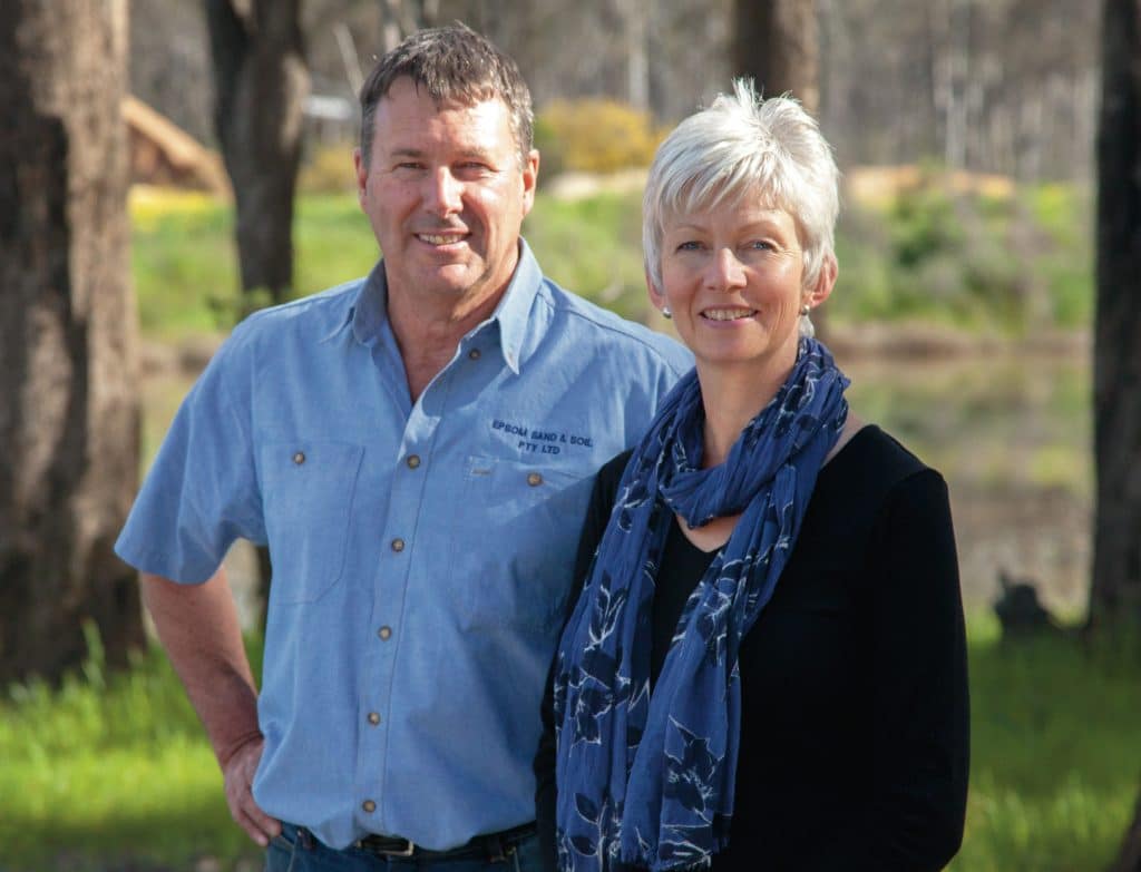 Epsom Sand and Soil Owners David and Ilka