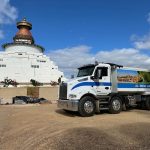 Special soil delivery for The Great Stupa